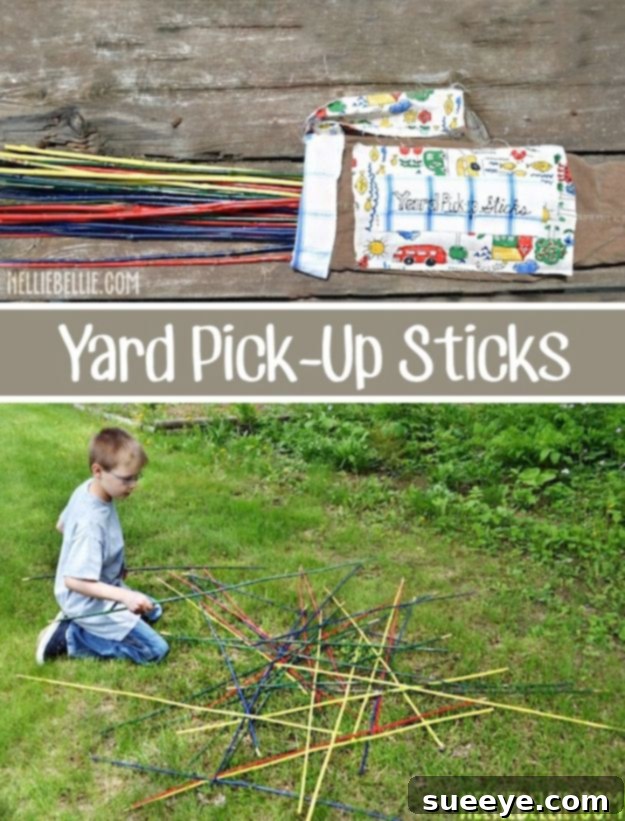 Giant Pick Up Sticks: Supersized classic for the lawn Homemade Giant Pick Up Sticks for a steady hand game