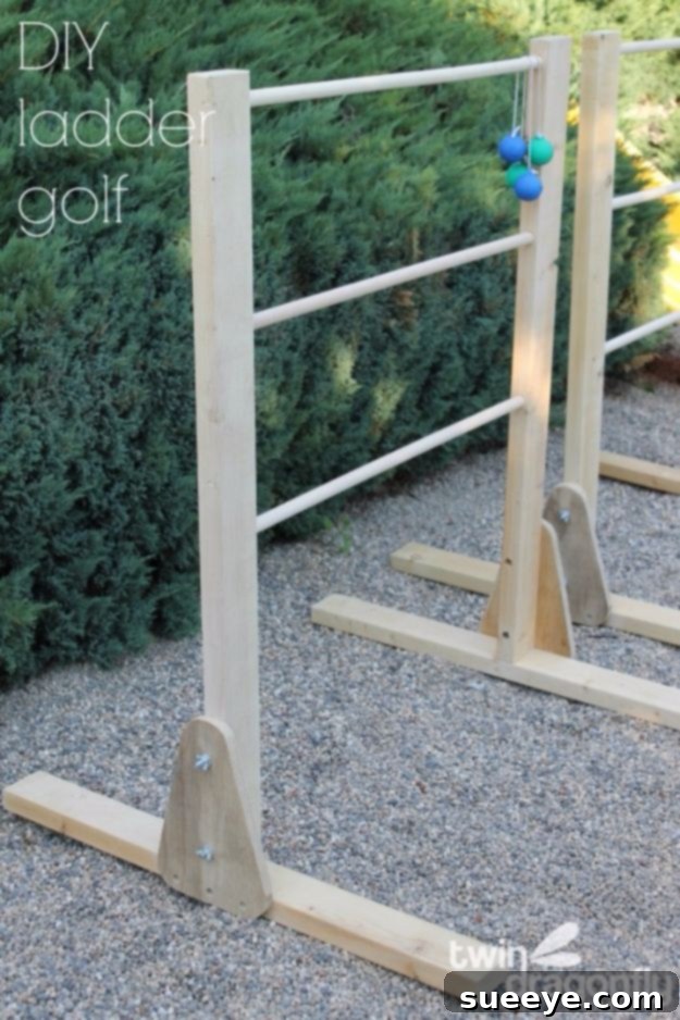 Ladder Golf: A fun and competitive outdoor game Homemade Ladder Golf game for backyard toss fun
