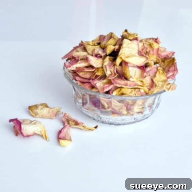 Homemade Rose Petal Potpourri for natural home fragrance