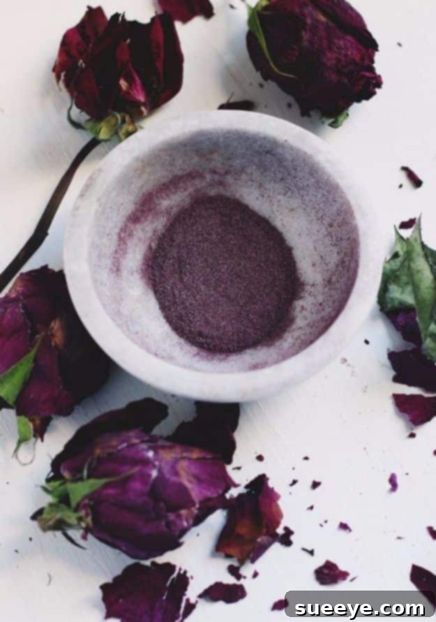 DIY Rosebud Blush for natural, organic makeup