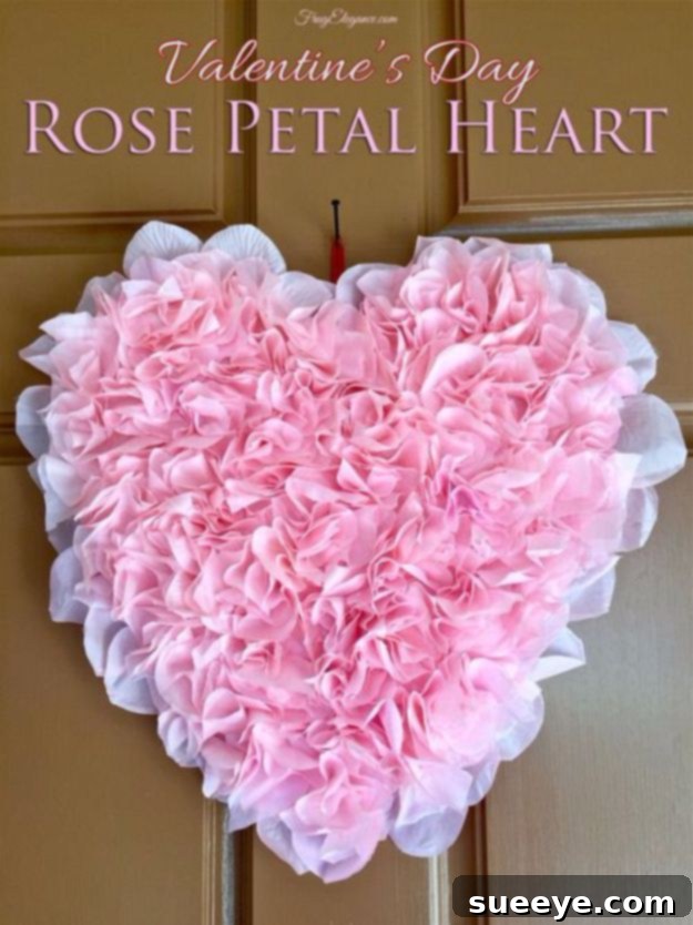 DIY Bridal Shower Decor with rose petals for a romantic celebration
