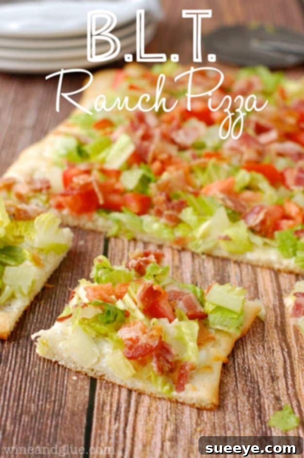 Ranch BLT Pizza