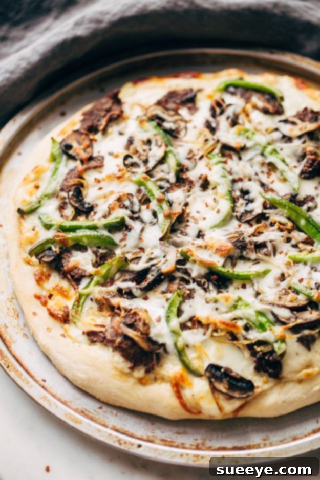 Philly Cheesesteak Pizza