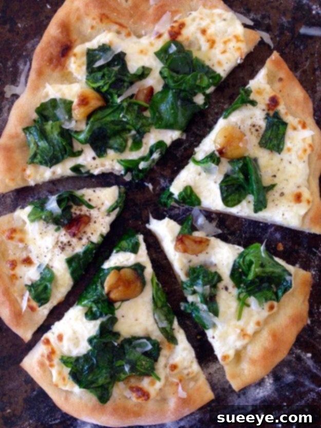 Ricotta Spinach Pizza