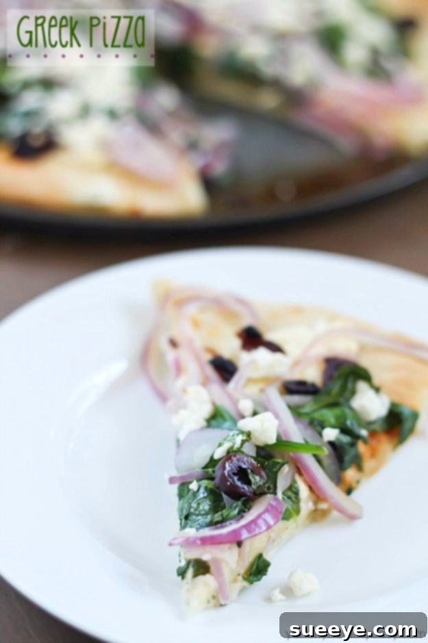 Greek Pizza with Feta and Olives