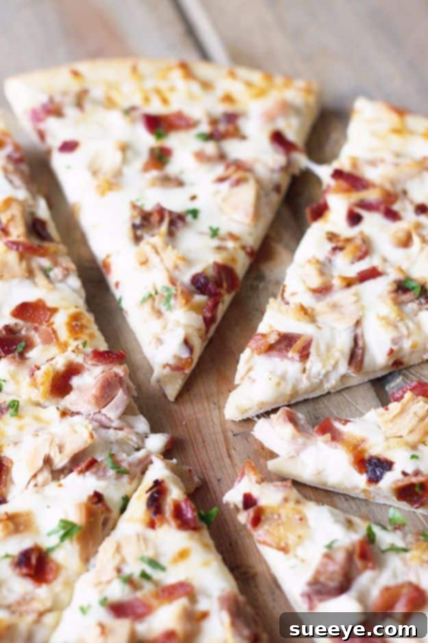 Chicken Bacon Ranch Pizza