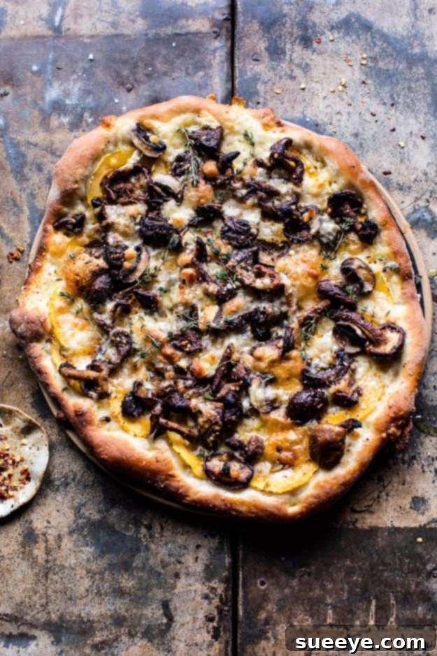 Balsamic Mushroom and Goat Cheese Pizza
