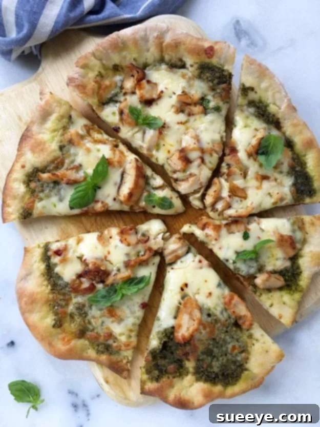 Chicken Pesto Pizza