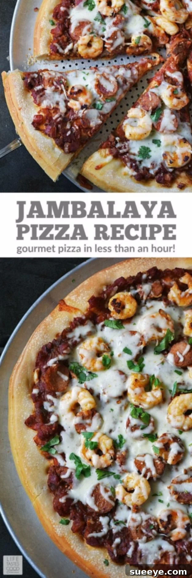 Jambalaya Pizza with Shrimp and Sausage