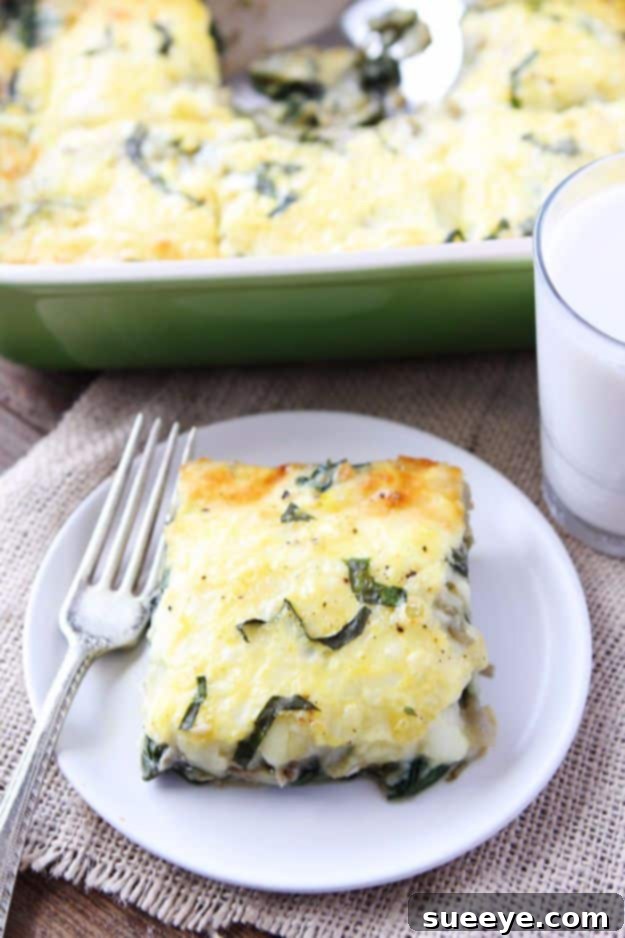 Baked Spinach Artichoke Egg Casserole with cheese