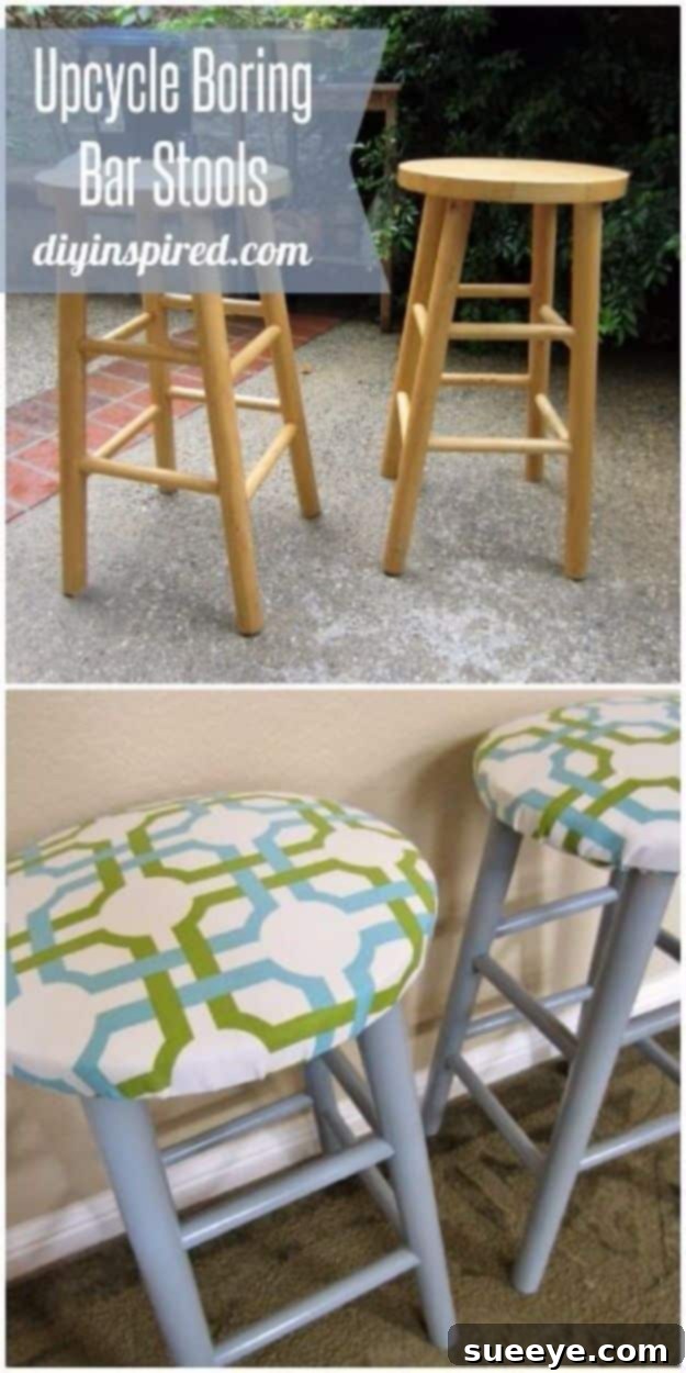diy barstools - Upcycled Bar Stools - Easy and Cheap Ideas for Seating and Creative Home Decor - Do It Yourself Bar Stools for Modern, Rustic, Farmhouse, Shabby Chic, Industrial and Simple Classic Decor #barstools #diy diy barstools - Upcycled Bar Stools - Easy and Cheap Ideas for Seating and Creative Home Decor - Do It Yourself Bar Stools for Modern, Rustic, Farmhouse, Shabby Chic, Industrial and Simple Classic Decor #barstools #diy