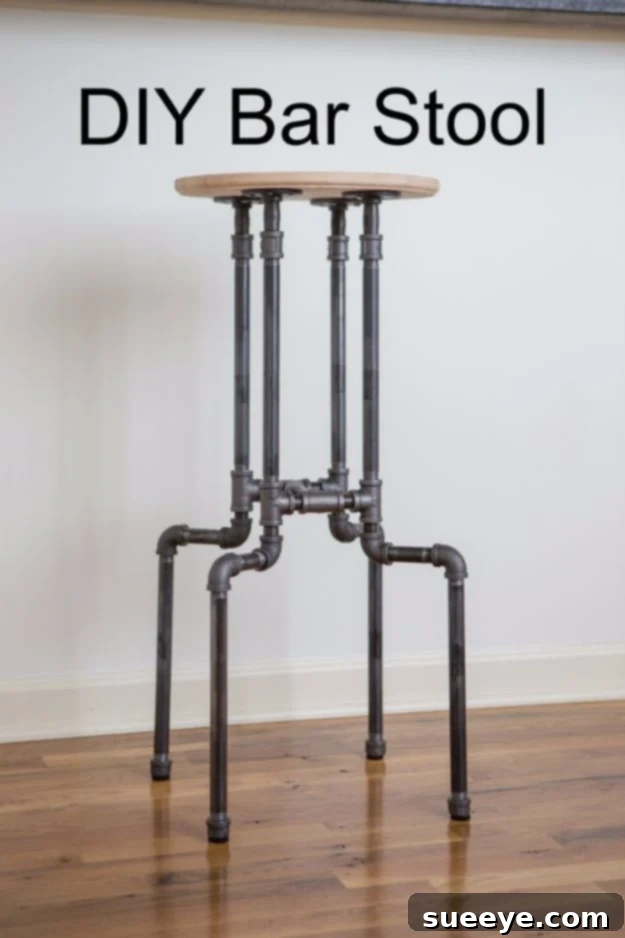 diy barstools - DIY Industrial Bar Stool - Easy and Cheap Ideas for Seating and Creative Home Decor - Do It Yourself Bar Stools for Modern, Rustic, Farmhouse, Shabby Chic, Industrial and Simple Classic Decor #barstools #diy diy barstools - DIY Industrial Bar Stool - Easy and Cheap Ideas for Seating and Creative Home Decor - Do It Yourself Bar Stools for Modern, Rustic, Farmhouse, Shabby Chic, Industrial and Simple Classic Decor #barstools #diy