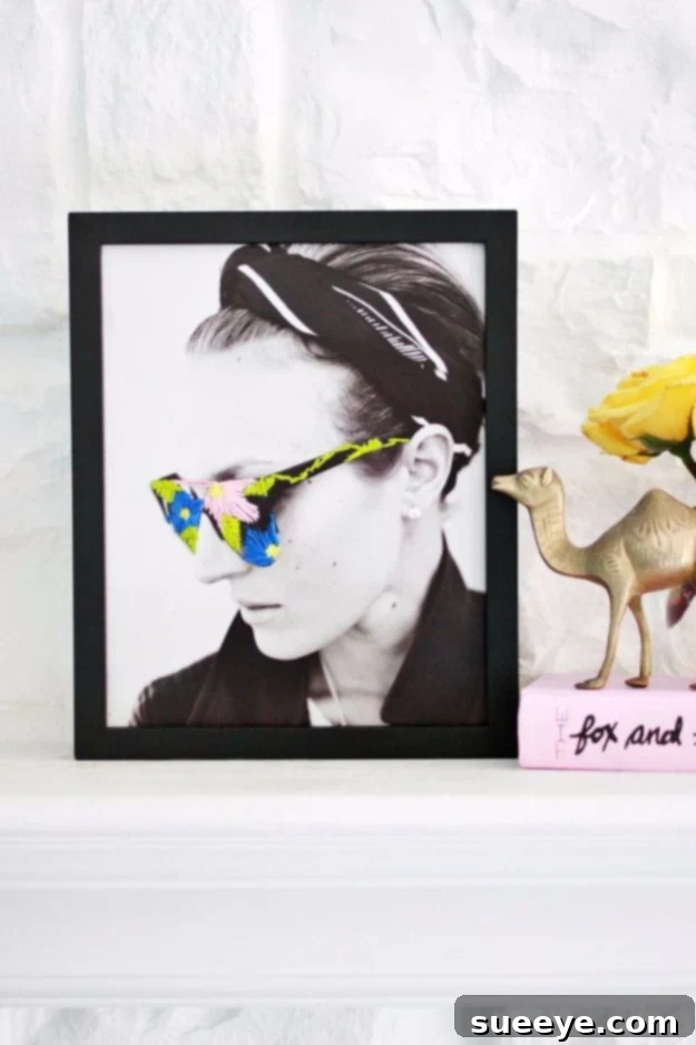 Embroidered Photo Art Creative Embroidered Photo Art DIY