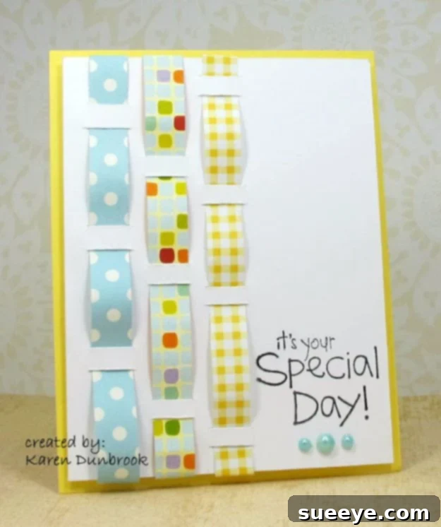 DIY Birthday Cards - Woven Wishes Birthday Card - Easy and Cheap Handmade Birthday Cards To Make At Home - Cute Card Projects With Step by Step Tutorials are Perfect for Birthdays for Mom, Dad, Kids and Adults - Pop Up and Folded Cards, Creative Gift Card Holders and Fun Ideas With Cake #birthdayideas #birthdaycards