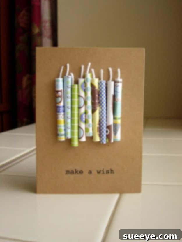 DIY Birthday Cards - Make A Wish Birthday Card - Easy and Cheap Handmade Birthday Cards To Make At Home - Cute Card Projects With Step by Step Tutorials are Perfect for Birthdays for Mom, Dad, Kids and Adults - Pop Up and Folded Cards, Creative Gift Card Holders and Fun Ideas With Cake #birthdayideas #birthdaycards