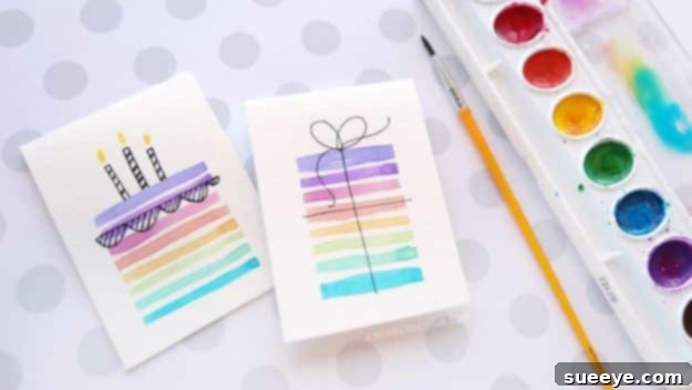 DIY Birthday Cards - Easy DIY Birthday Card Using Minimal Supplies - Easy and Cheap Handmade Birthday Cards To Make At Home - Cute Card Projects With Step by Step Tutorials are Perfect for Birthdays for Mom, Dad, Kids and Adults - Pop Up and Folded Cards, Creative Gift Card Holders and Fun Ideas With Cake #birthdayideas #birthdaycards