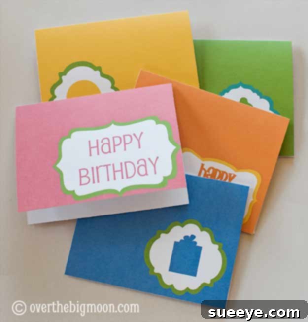 Free Printable Birthday Cards for Adults - Easy Homemade Birthday Card Ideas and Free Printables - DIY Cards to Make for Birthdays #birthday #birthdaycards #diybirthdaygifts
