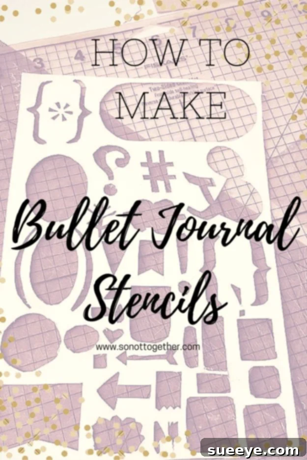 Creative Bullet Journal Stencil Ideas Using stencils to enhance bullet journal layouts and designs