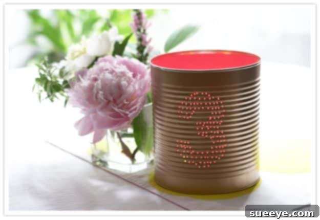 Create unique DIY Tin Can Table Numbers for a rustic wedding or special event, an affordable and charming touch. DIY Tin Can Table Numbers for weddings and events