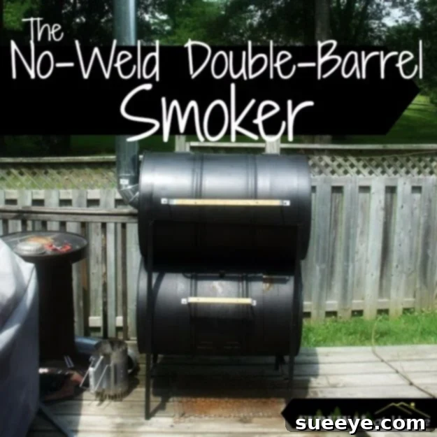 DIY No Weld Double Barrel Smoker - Outdoor Cooking Project DIY No Weld Double Barrel Smoker - Outdoor Cooking Project