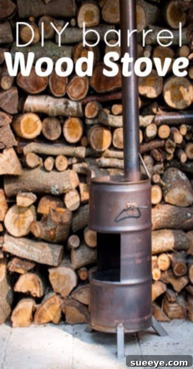 DIY Barrel Wood Stove - Efficient Heating Solution DIY Barrel Wood Stove - Efficient Heating Solution