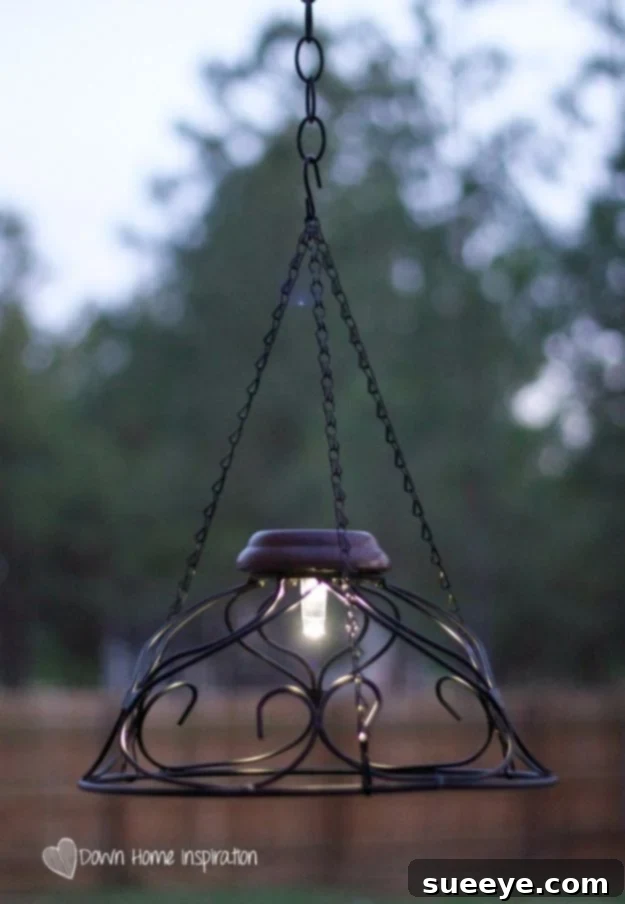 Quick & Affordable Solar Chandelier DIY Easy DIY Solar Chandelier for Outdoor Spaces