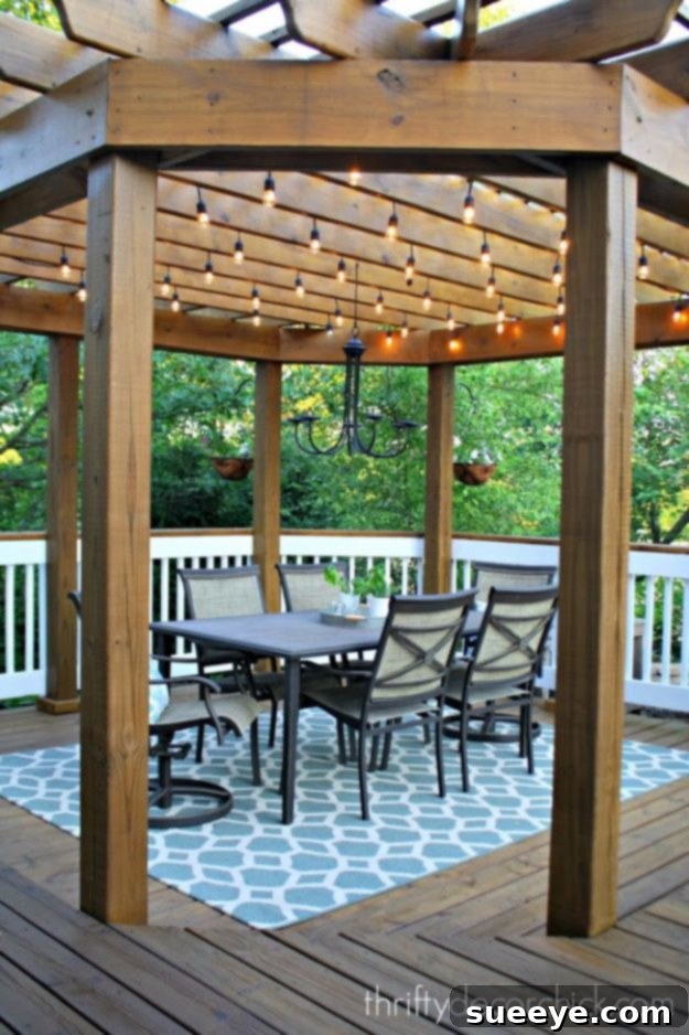 Outdoor Dining Lighting - Perfect for Entertaining Elegant Outdoor Dining Room Lighting Setup