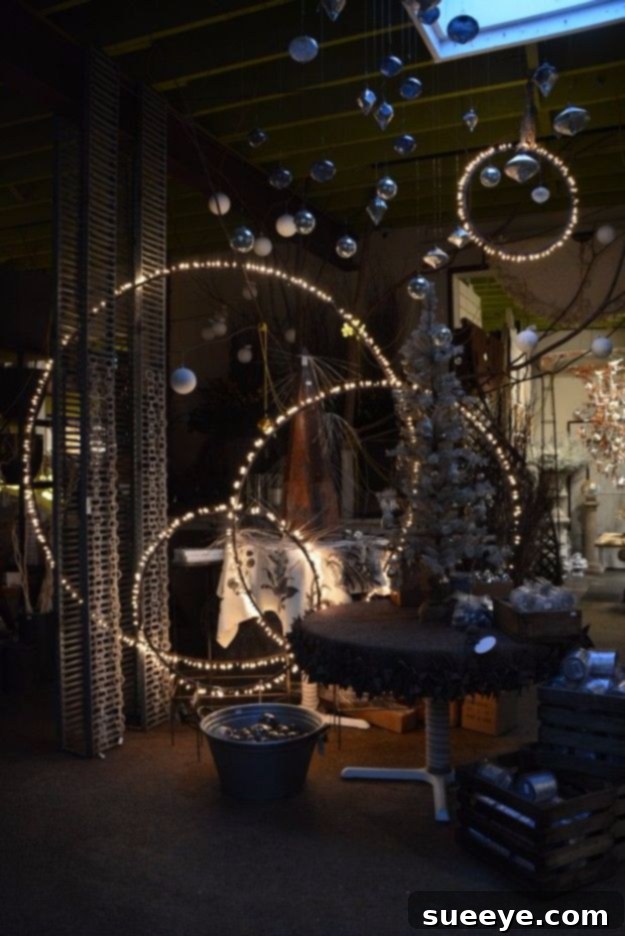 Hula Hoop String Lights - Fun & Unique Decor DIY Outdoor Hula Hoop Chandeliers with String Lights