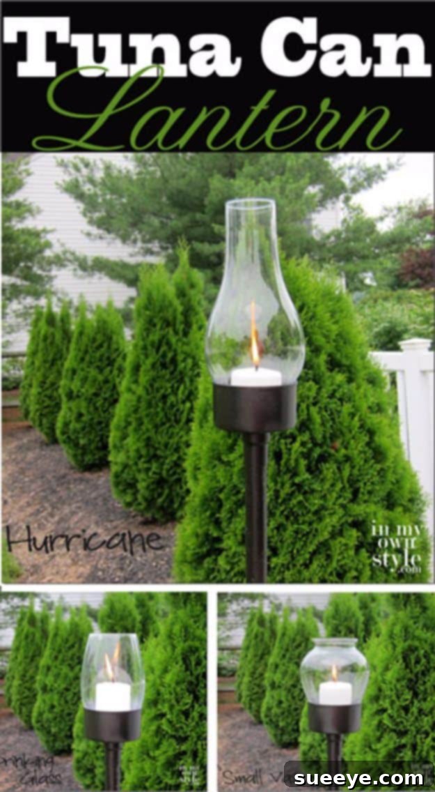 Tuna Can Candle Lantern - DIY Charm Creative Outdoor Lantern from Recycled Tuna Cans