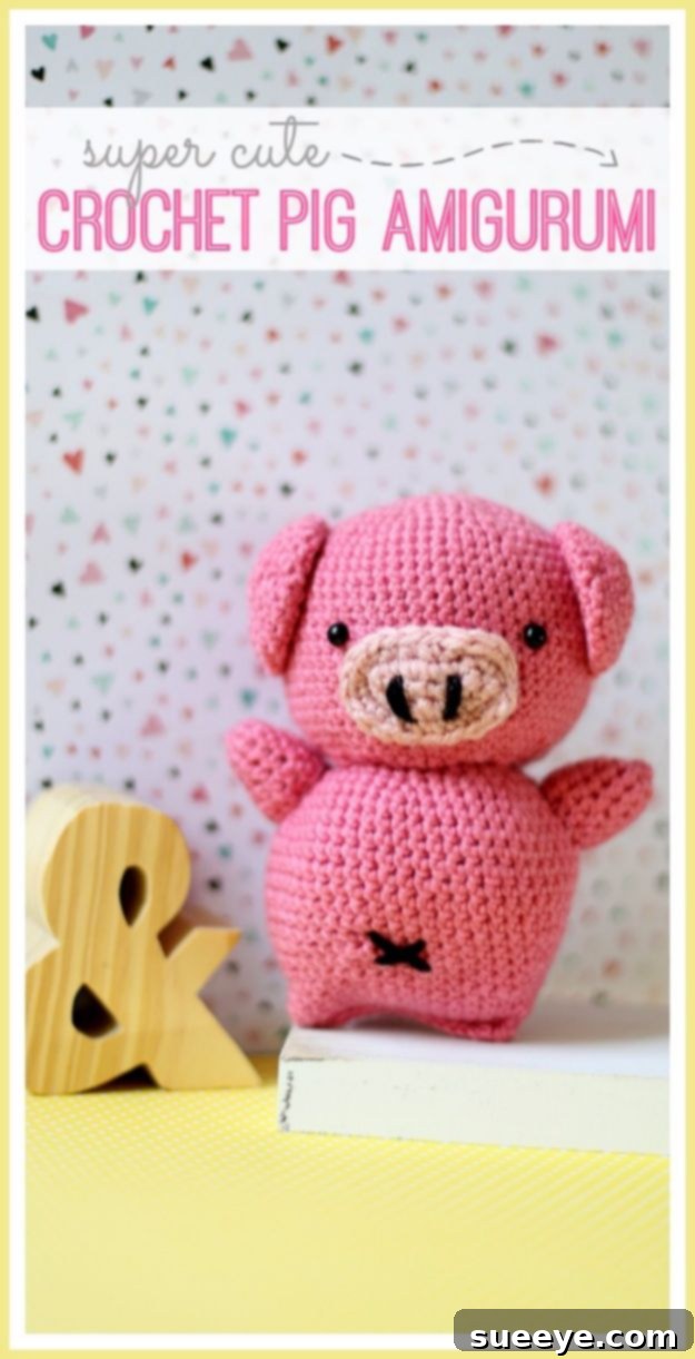 Easy DIY Amigurumi Pig for Nursery Decor Cute Free Crochet Pig Amigurumi Pattern for Babies and Kids