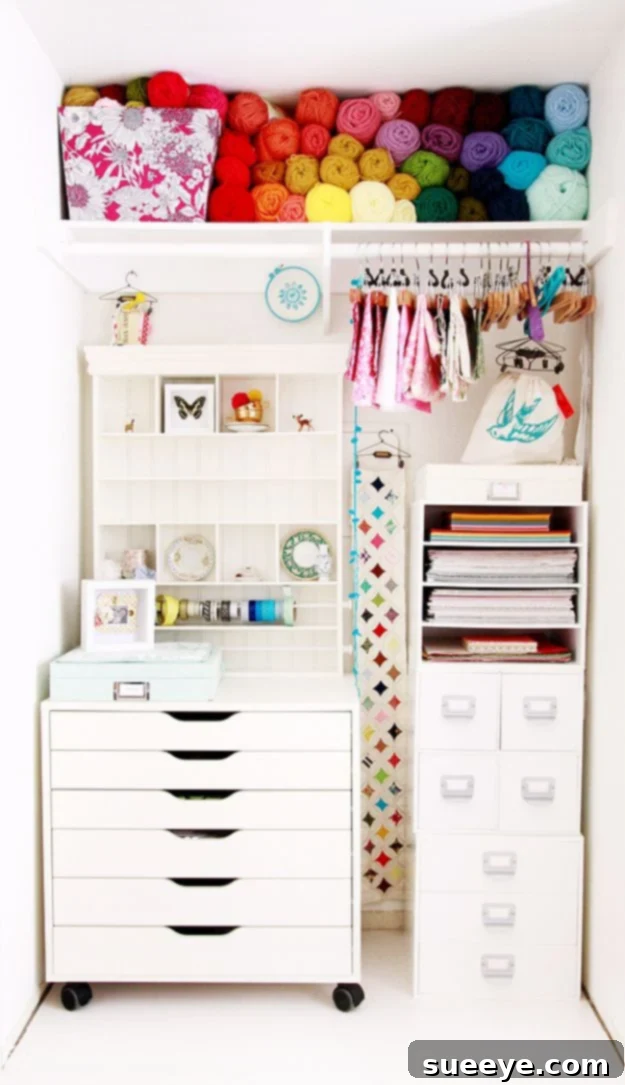 DIY Craft Room Ideas and Craft Room Organization Projects - Craft Closet - Cool Ideas for Do It Yourself Craft Storage, Craft Room Decor and Organizing Project Ideas - fabric, paper, pens, creative tools, crafts supplies, shelves and sewing notions DIY Craft Room Ideas and Craft Room Organization Projects - Craft Closet - Cool Ideas for Do It Yourself Craft Storage, Craft Room Decor and Organizing Project Ideas - fabric, paper, pens, creative tools, crafts supplies, shelves and sewing notions