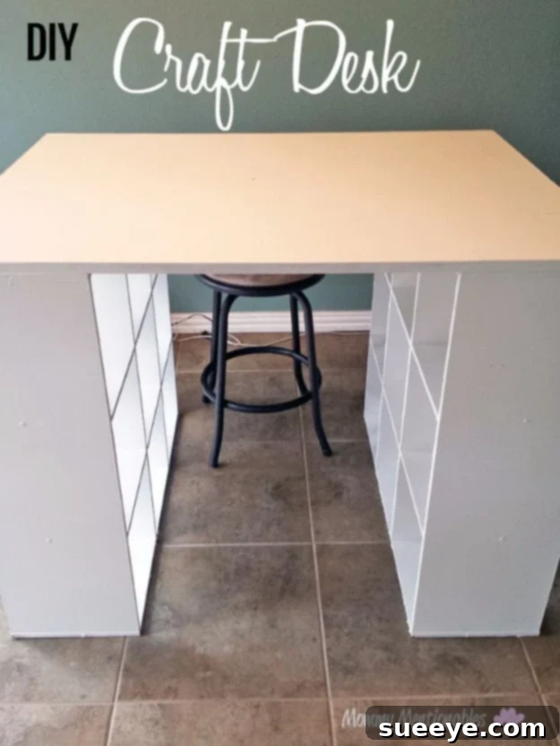 DIY Craft Room Ideas and Craft Room Organization Projects - DIY Craft Desk - Cool Ideas for Do It Yourself Craft Storage, Craft Room Decor and Organizing Project Ideas - fabric, paper, pens, creative tools, crafts supplies, shelves and sewing notions DIY Craft Room Ideas and Craft Room Organization Projects - DIY Craft Desk - Cool Ideas for Do It Yourself Craft Storage, Craft Room Decor and Organizing Project Ideas - fabric, paper, pens, creative tools, crafts supplies, shelves and sewing notions