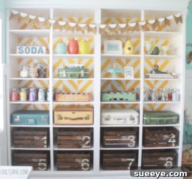 DIY Craft Room Ideas and Craft Room Organization Projects - Herringbone Bookcase - Cool Ideas for Do It Yourself Craft Storage, Craft Room Decor and Organizing Project Ideas - fabric, paper, pens, creative tools, crafts supplies, shelves and sewing notions DIY Craft Room Ideas and Craft Room Organization Projects - Herringbone Bookcase - Cool Ideas for Do It Yourself Craft Storage, Craft Room Decor and Organizing Project Ideas - fabric, paper, pens, creative tools, crafts supplies, shelves and sewing notions