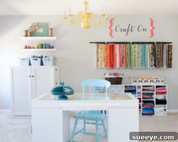 DIY Craft Room Ideas and Craft Room Organization Projects - Hang A Chandelier In Your Craft Room - Cool Ideas for Do It Yourself Craft Storage, Craft Room Decor and Organizing Project Ideas - fabric, paper, pens, creative tools, crafts supplies, shelves and sewing notions DIY Craft Room Ideas and Craft Room Organization Projects - Hang A Chandelier In Your Craft Room - Cool Ideas for Do It Yourself Craft Storage, Craft Room Decor and Organizing Project Ideas - fabric, paper, pens, creative tools, crafts supplies, shelves and sewing notions