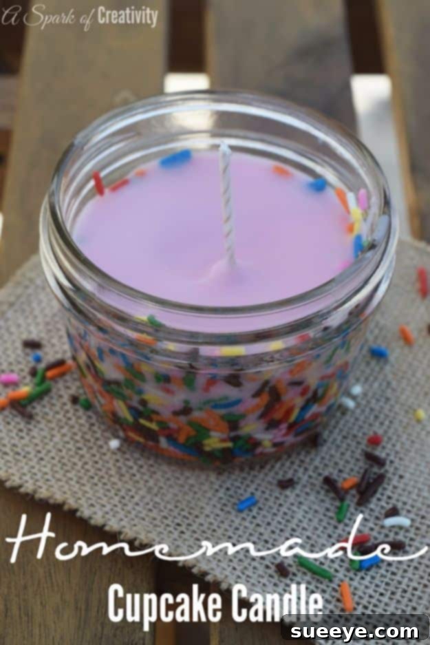 Adorable homemade cupcake candles, resembling real desserts and making sweet gifts.