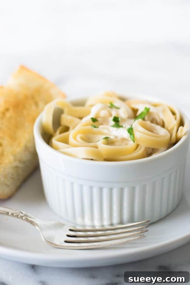 Fettuccine Alfredo Recipe for One Easy Fettuccine Alfredo for One