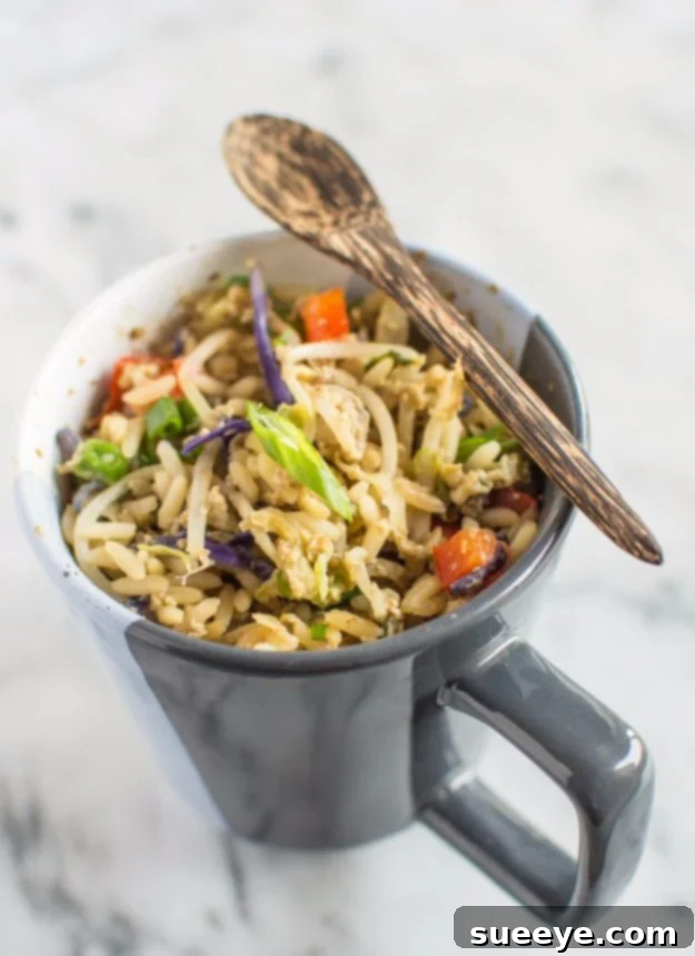 Egg Fried Rice In A Mug Recipe Quick and Easy Egg Fried Rice in a Mug