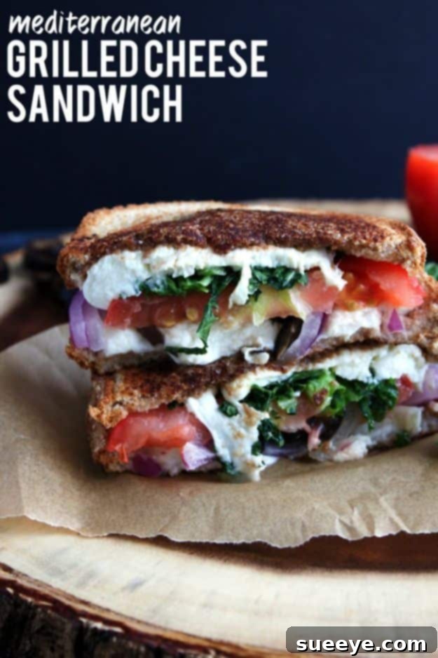 Mediterranean Grilled Cheese Sandwich Recipe Mediterranean Grilled Cheese Sandwich