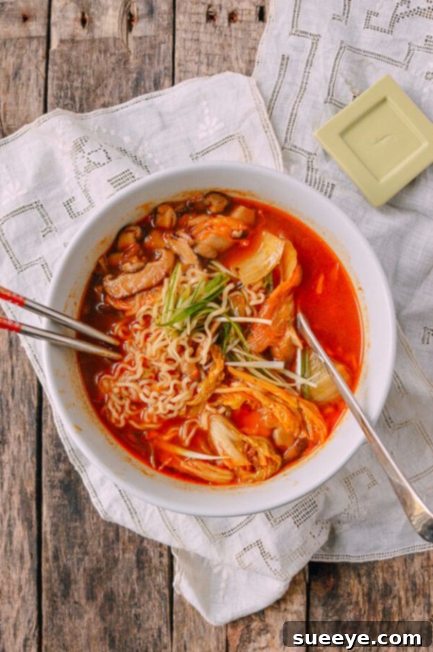 Kimchi Ramen Recipe Quick and Easy Kimchi Ramen for One