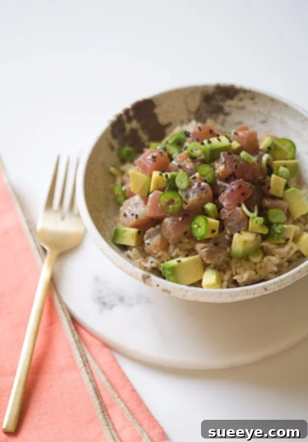 Poke Avocado Bowl Recipe Vibrant Poke Avocado Bowl