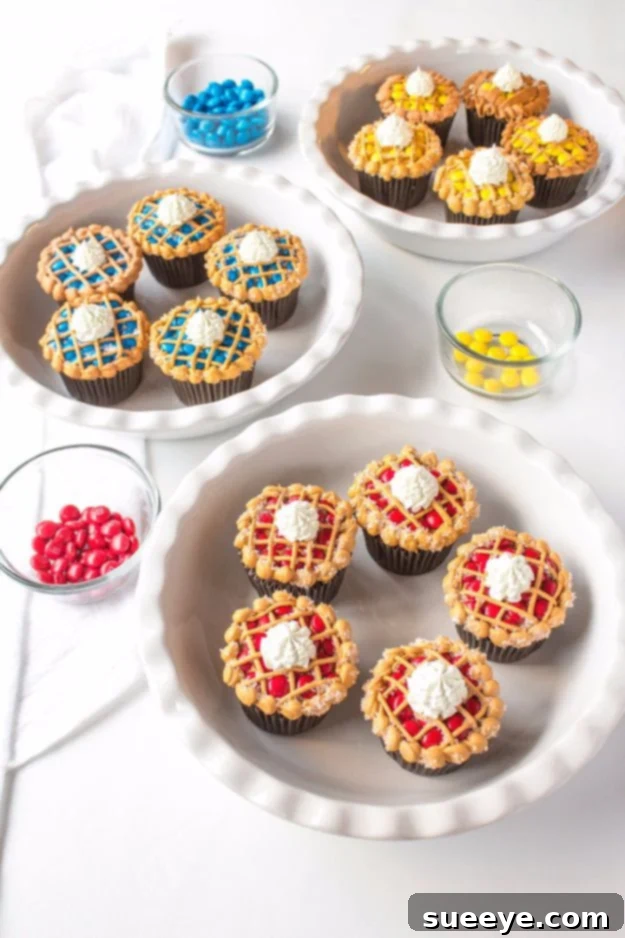 Clever Pie Cupcakes That Mimic Actual Miniature Pies Realistic Pie Cupcakes with Intricate Crust Details