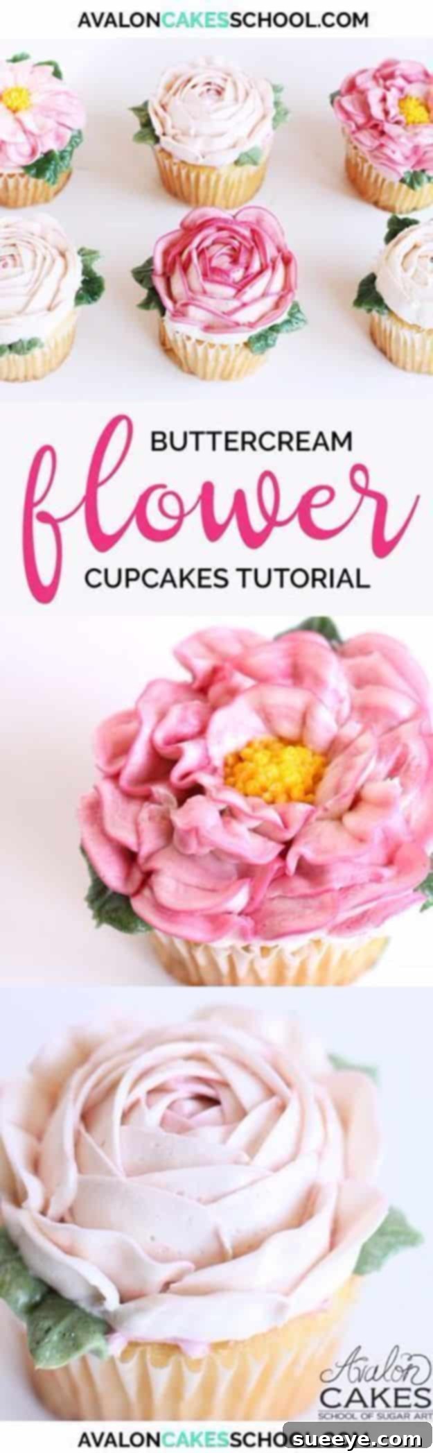 Stunning Buttercream Flower Cupcakes - A Masterful Decorating Skill Exquisite Buttercream Flower Cupcakes with Realistic Petals