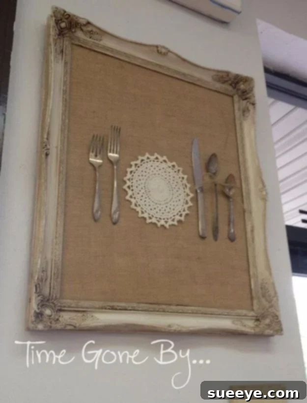 DIY Silverware Upgrades - Silverware Wall Art - Creative Ways To Improve Boring Silver Ware and Palce Settings - Paint, Decorate and Update Your Flatware With These Creative Do IT Yourself Tutorials- Forks, Knives And Spoons all Get Dressed Up With These New Looks For Kitchen and Dining Room 