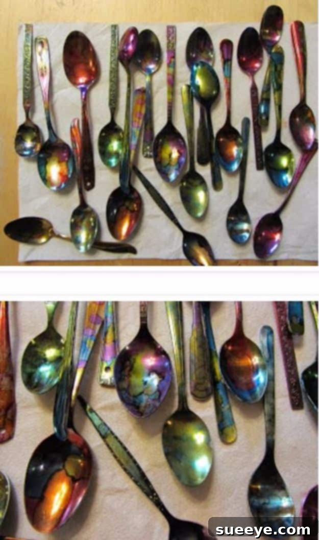DIY Silverware Upgrades - Altered Spoons - Creative Ways To Improve Boring Silver Ware and Palce Settings - Paint, Decorate and Update Your Flatware With These Creative Do IT Yourself Tutorials- Forks, Knives And Spoons all Get Dressed Up With These New Looks For Kitchen and Dining Room 