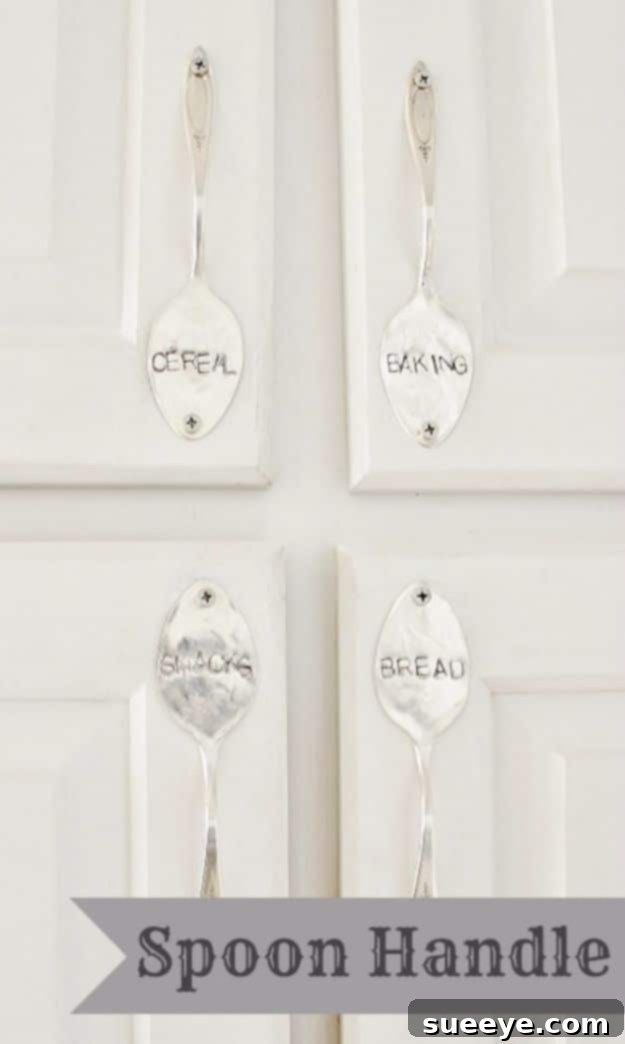 DIY Silverware Upgrades - Stamped Spoon Handles - Creative Ways To Improve Boring Silver Ware and Palce Settings - Paint, Decorate and Update Your Flatware With These Creative Do IT Yourself Tutorials- Forks, Knives and Spoons all Get Dressed Up With These New Looks For Kitchen and Dining Room 