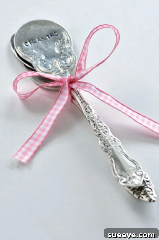 DIY Silverware Upgrades - DIY Stamped Spoon Plant Markers - Creative Ways To Improve Boring Silver Ware and Palce Settings - Paint, Decorate and Update Your Flatware With These Creative Do IT Yourself Tutorials- Forks, Knives and Spoons all Get Dressed Up With These New Looks For Kitchen and Dining Room 