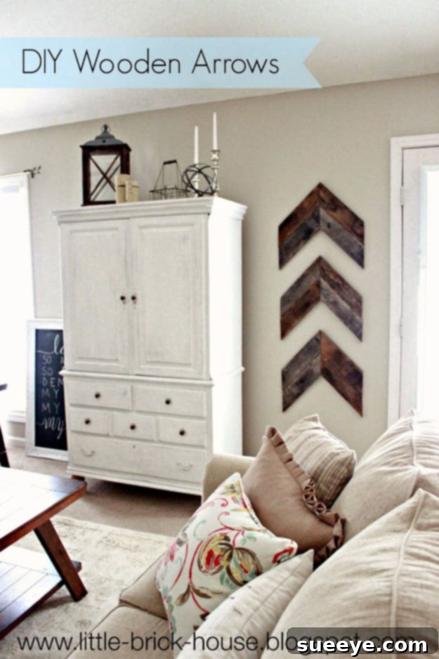 Rustic Chic DIY Wall Decor Projects 29 DIY Wooden Arrows Wall Decor