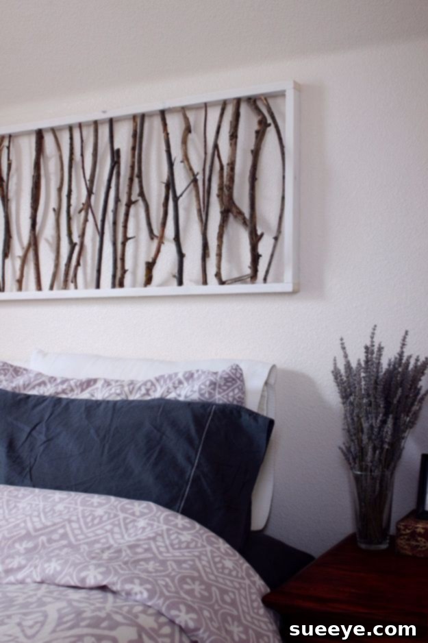 Rustic Chic DIY Wall Decor Projects 36 DIY Branch Art Headboard