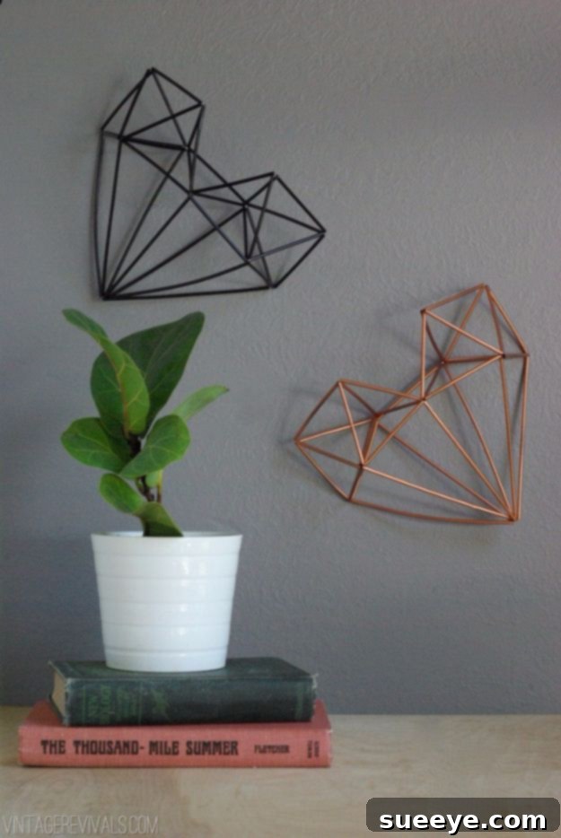 Rustic Chic DIY Wall Decor Projects 37 Geometric Himmeli Heart Wall Art