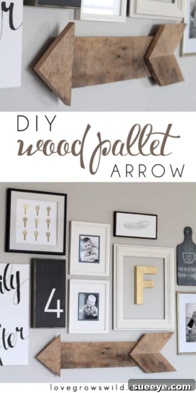 Rustic Chic DIY Wall Decor Projects 39 DIY Wood Pallet Arrow